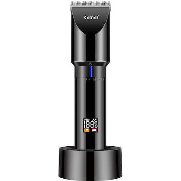 Kemei Επαγγελματική Επαναφορτιζόμενη Κουρευτική Μηχανή KM-3293 Μαύρη