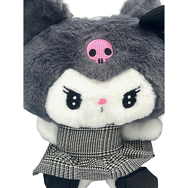 Λούτρινο Sanrio Kuromi Hello Kitty 20cm 1440-217-1 Γκρι