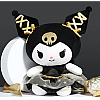 Λούτρινο Sanrio Kuromi Hello Kitty 34cm 1440-233 Μαύρο