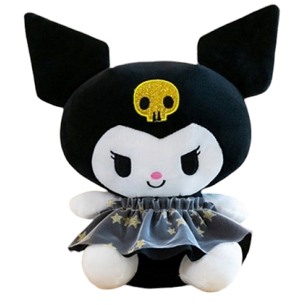 Λούτρινο Sanrio Kuromi Hello Kitty 23cm 1440-244 Μαύρο