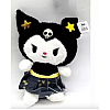 Λούτρινο Sanrio Kuromi Hello Kitty 28cm 1440-268 Μαύρο