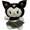 Λούτρινο Sanrio Kuromi Hello Kitty 28cm 1440-268 Μαύρο