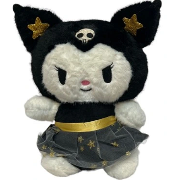 Λούτρινο Sanrio Kuromi Hello Kitty 28cm 1440-268 Μαύρο