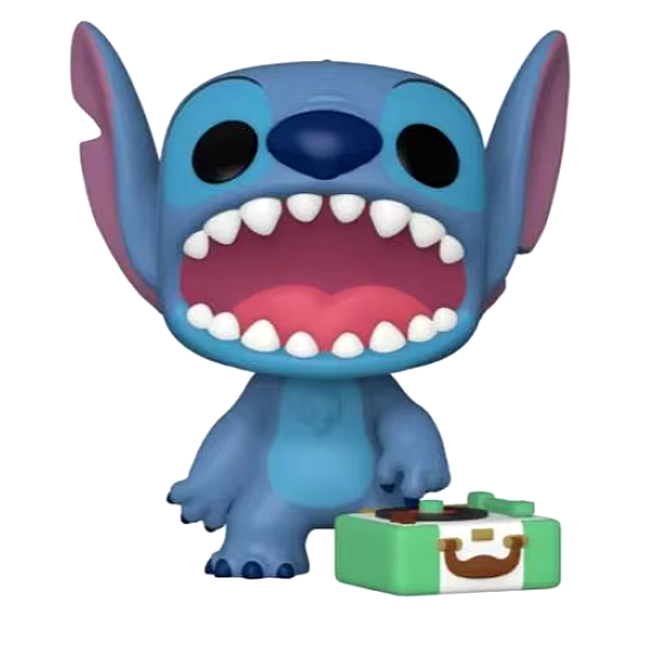 Funko Lilo & Stitch POP! Disney with Record Player Stitch Exclusive Vinyl Figure #1048 Μπλε
