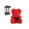 ΑΡΚΟΥΔΑΚΙ ΑΠΟ ΤΡΙΑΝΤΑΦΥΛΛΑ LOVE BEAR 25CM.ΚΟΚΚΙΝΟ