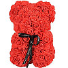 ΑΡΚΟΥΔΑΚΙ ΑΠΟ ΤΡΙΑΝΤΑΦΥΛΛΑ LOVE BEAR 25CM.ΚΟΚΚΙΝΟ
