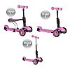 Παιδικό Πατίνι 3 Σε 1 Με 3 Τροχούς LED Glider Scooter Ροζ