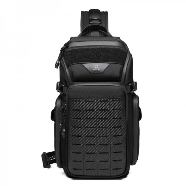 Ozuko ανδρικό σακίδιο crossbody 9680 Μαύρο