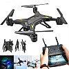Andowl Micro Foldable Set Drone με διπλή Κάμερα 1080p και Χειριστήριο, Συμβατό με Smartphone 998Pro Μαύρο