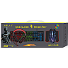 AOAS AS-1088 4in1 Σετ Gaming Πληκτρολόγιο με RGB φωτισμό & Ποντίκι (Αγγλικό US)