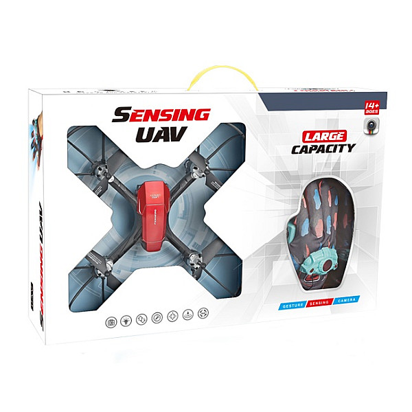 RC Drone με κάμερα Ανίχνευση UAV 360 μοιρών περιστροφής χειρός H263 Κόκκινο