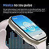 Howear HW 10 Pro 2 Smart Watch Οθόνη AMOLED 2,10 ιντσών Δώρο 3 λουράκια 1 αναπτήρα Ασημί