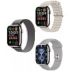 Howear HW 10 Pro 2 Smart Watch Οθόνη AMOLED 2,10 ιντσών Δώρο 3 λουράκια 1 αναπτήρα Ασημί