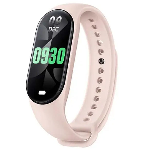 Smartwatch Βραχιόλι M8 Fitness Smart Band Ρολόγια Γυναικείο Ανδρικό Ρολόι Πιεσόμετρο Αθλητικό Ροζ