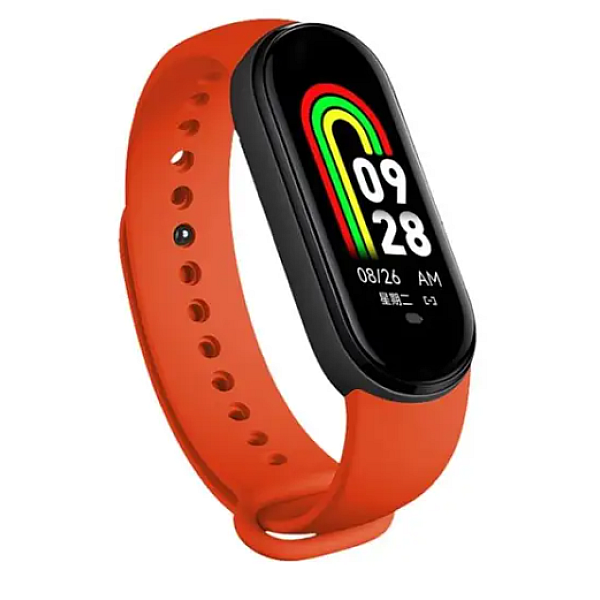 Smartwatch Βραχιόλι M8 Fitness Smart Band Ρολόγια Γυναικείο Ανδρικό Ρολόι Πιεσόμετρο Αθλητικό Κόκκινο