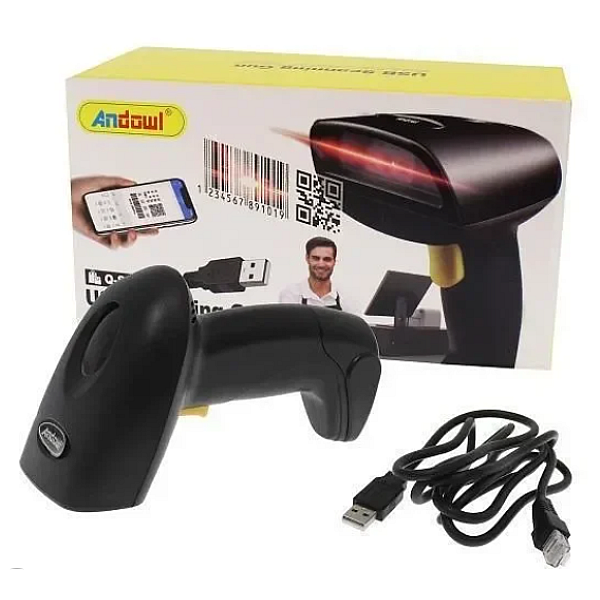 Andowl Scanner Χειρός Ενσύρματο με Δυνατότητα Ανάγνωσης 2D και QR Barcodes Q-SM3