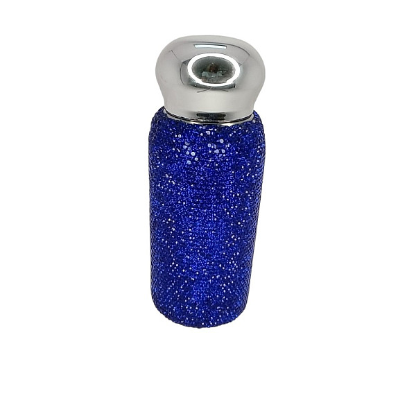 Θερμός παγούρι με στρας 260ml QH-008 Μπλε