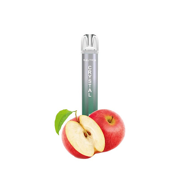 Saltica Crystal Ηλεκτρονικό Τσιγάρο μιας Χρήσης 700 Εισπνοών Double Apple 2ml 20mg