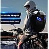 Σακίδιο Αναβάτη για Laptop Smart Backpack LED 40L T7 Μαύρο