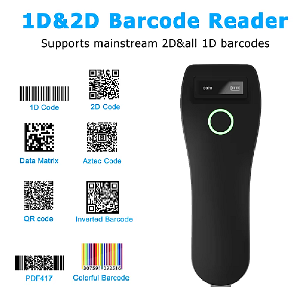Ασύρματος σαρωτής γραμμωτού κώδικα 1D 2D CMOS USB Bluetooth Mini Pocket QR Reader IOS Android Windows για πληρωμή μέσω κινητού W6 C70