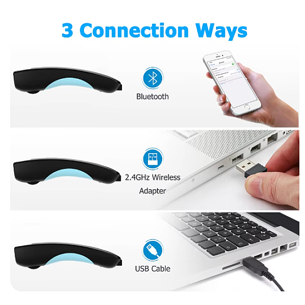 Ασύρματος σαρωτής γραμμωτού κώδικα 1D 2D CMOS USB Bluetooth Mini Pocket QR Reader IOS Android Windows για πληρωμή μέσω κινητού W6 C70