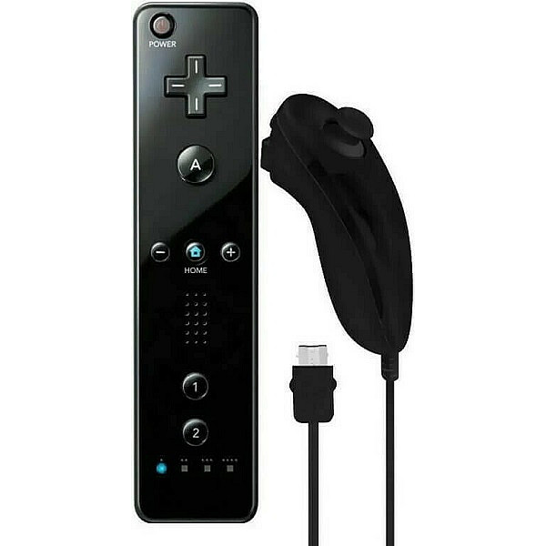 Remote Plus & Nunchuck Pack Ασύρματο Gamepad για Wii Z-898 Μαύρο