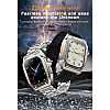 Z79 Max Smartwatch με Παλμογράφο 1 μπρασελέ ανοξείδωτο + 1 λουράκι καουτσούκ Μαύρο