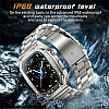 Z85 Max Big 2.04 3 Straps Smartwatch με Παλμογράφο Μπλε