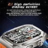 Z85 Max Big 2.04 3 Straps Smartwatch με Παλμογράφο Μπλε