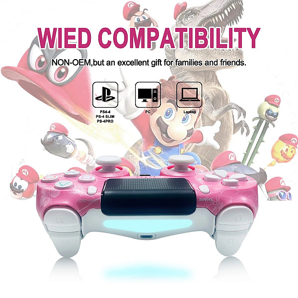 Ασύρματο Gamepad για Android / PC / PS3 / PS4 / iOS PS4 Ροζ