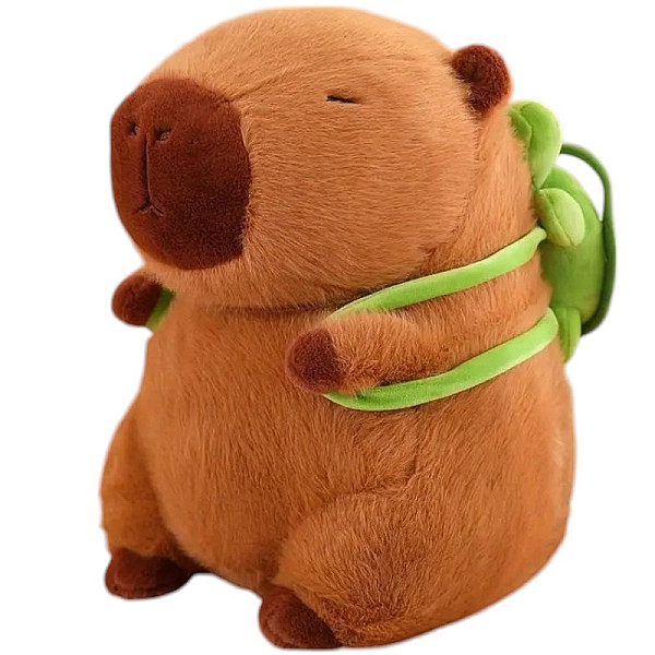 Λούτρινο Καπιμπάρα με Backpack Χελώνα 35cm Mohicans 1440-276 Καφέ