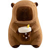 Λούτρινο ζωάκι Καπιμπάρα (Capybara) με Kαρύδα 45cm 1440-86255 Καφέ