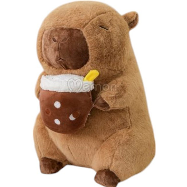 Λούτρινο ζωάκι Καπιμπάρα (Capybara) με Kαρύδα 45cm 1440-86255 Καφέ