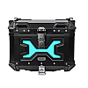 MotoCentric Aluminium  Μοτοσυκλέτας Αλουμινίου Top Case 45lt MC-45-001-BK-BU Blue