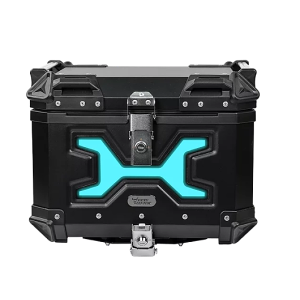 MotoCentric Aluminium  Μοτοσυκλέτας Αλουμινίου Top Case 45lt MC-45-001-BK-BU Blue