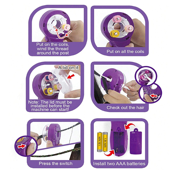 Σετ παιχνιδιού για πλεξούδα μαλλιών Set Styling Hair Stylist Accessories 917