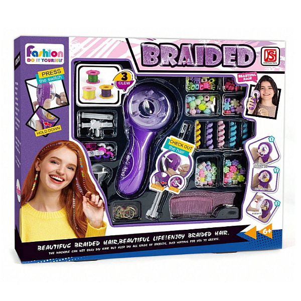Σετ παιχνιδιού για πλεξούδα μαλλιών Set Styling Hair Stylist Accessories 917