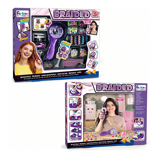 Σετ παιχνιδιού για πλεξούδα μαλλιών Set Styling Hair Stylist Accessories 917