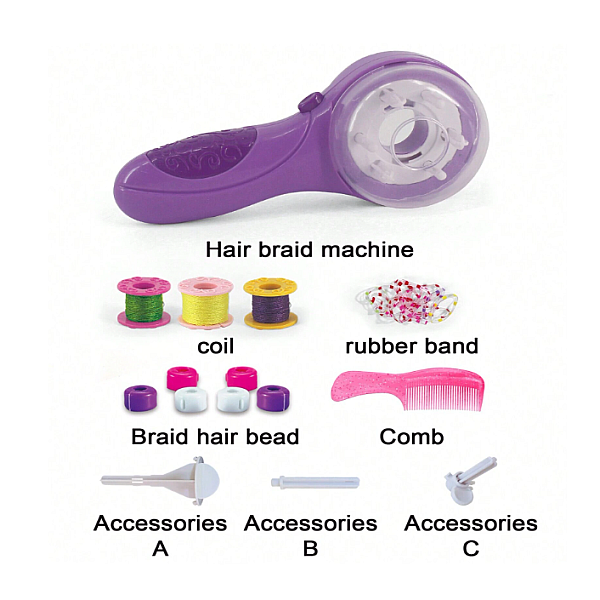 Σετ παιχνιδιού για πλεξούδα μαλλιών Set Styling Hair Stylist Accessories 917