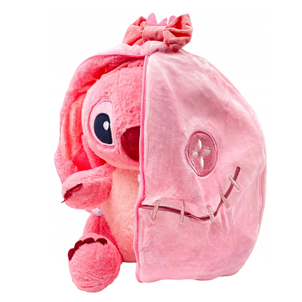 Stitch Λούτρινο παιχνίδι τύπου βελονιάς, απαλό και βελούδινο 20 cm 1440-280 Ροζ