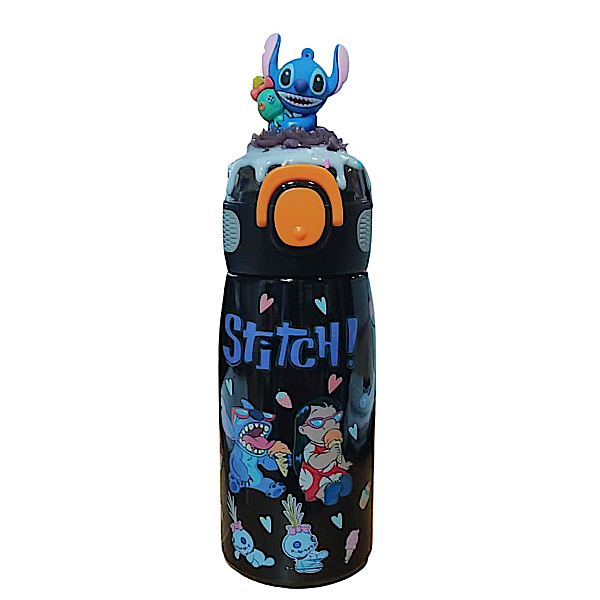 Stitch Θερμός παγούρι Ζεστό Κρύο 470ml 6856-14-3 Μαύρο