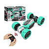 Stunt Motion Twisted RC Car, 2,4 GHz Τηλεχειριστήριο αναρριχητικό αυτοκίνητο 4WD παραμόρφωση με Music Dance Light Διπλής Όψης ZJ001A Πράσινο