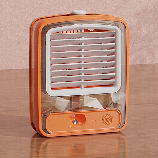 Φορητό Mini Air Cooler - Κλιματιστικό - Υγραντήρας USB με 3 Ταχύτητες FH-168 Πορτοκαλί