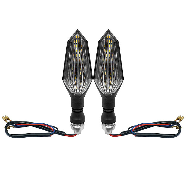 Φλάς μηχανής LED 12 SMD Πορτοκαλί 12V IP65 0050 2 τμχ