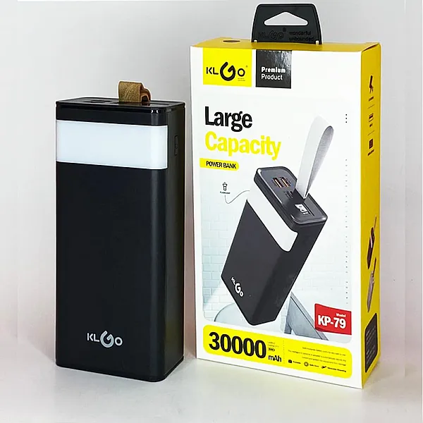 Powerbank 30000 mAh με 2 Θύρες USB-A KLGO KP-79 Λευκό