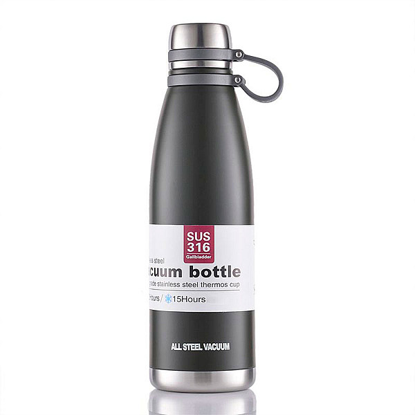 Μπουκάλι Θερμός με Ιμάντα Μεταφοράς 1.2lt JB-6067 Μαύρο