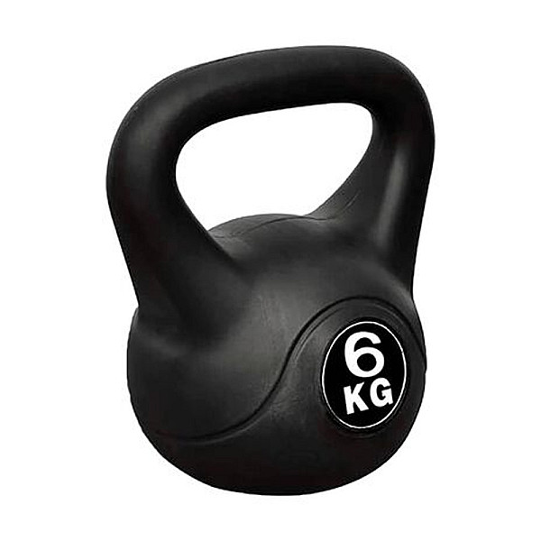 Kettlebell από PVC 6kg 25566-32 Μαύρο