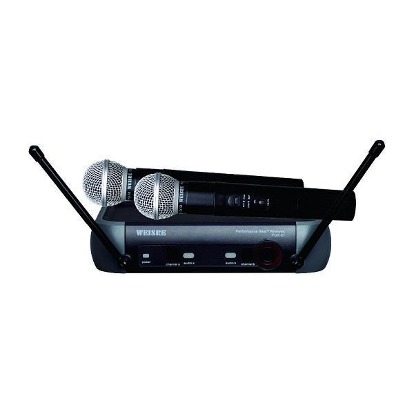 Σύστημα Karaoke με 2 Ασύρματα Μικρόφωνα PGX51 Μαύρο Χρώμα