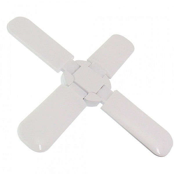 LED Λάμπα Πτυσσόμενη 60W με 4 Πτερύγια E27 Ψυχρό Λευκό 220V 4000LM RZ-0050