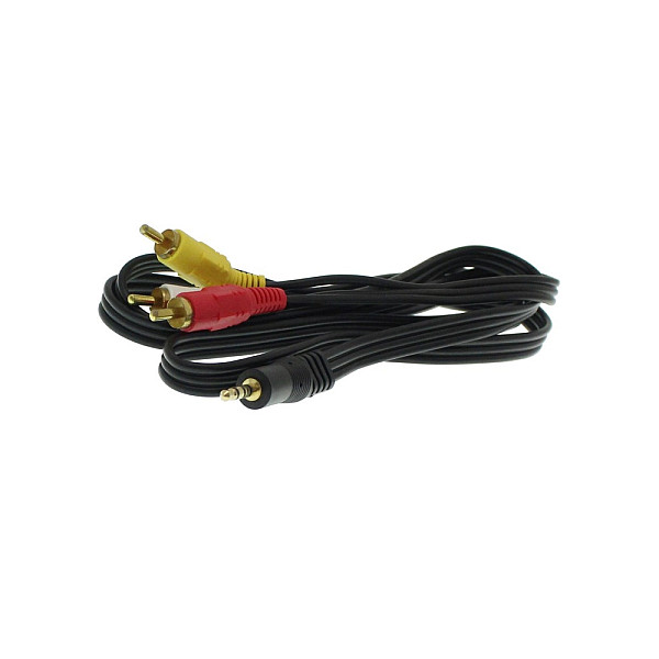 Καλώδιο Εικόνας και Ήχου AV Cable 3.5mm σε 3 RCA 1.5m TR-2034 Μαύρο